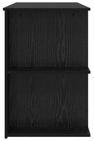 Asztal polcokkal Egyéb Musta tammi 140 x 50 x 75 cm Faanyag