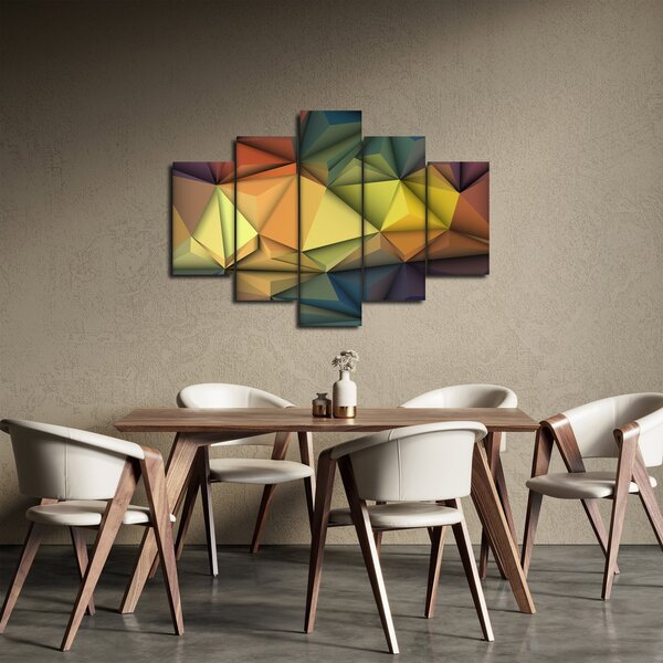Kép - Sokszögű 3D absztrakció (150x105 cm)