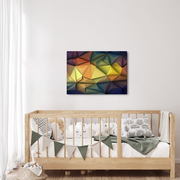 Kép - Sokszögű 3D absztrakció (70x50 cm)