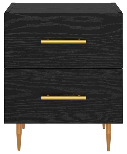 Éjjeliszekrény Fekete tölgy 40 x 35 x 47,5 cm Szerelt Fa