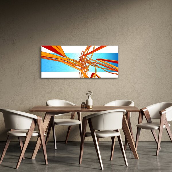 Kép - Összefonódó vonalak, absztrakciók (120x50 cm)