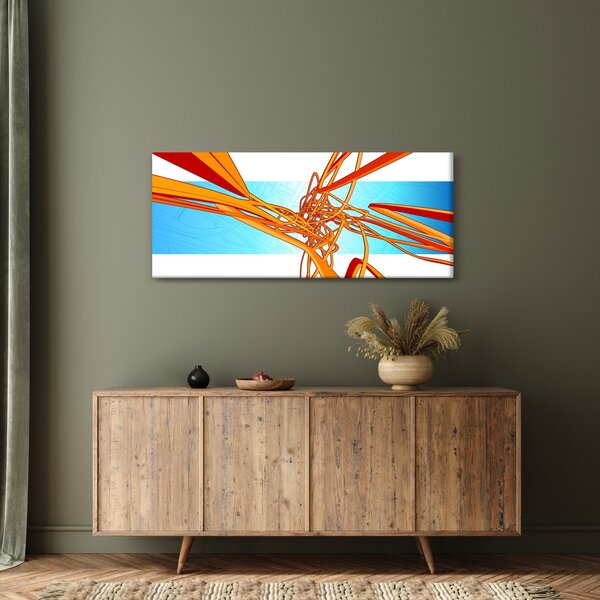 Kép - Összefonódó vonalak, absztrakciók (120x50 cm)