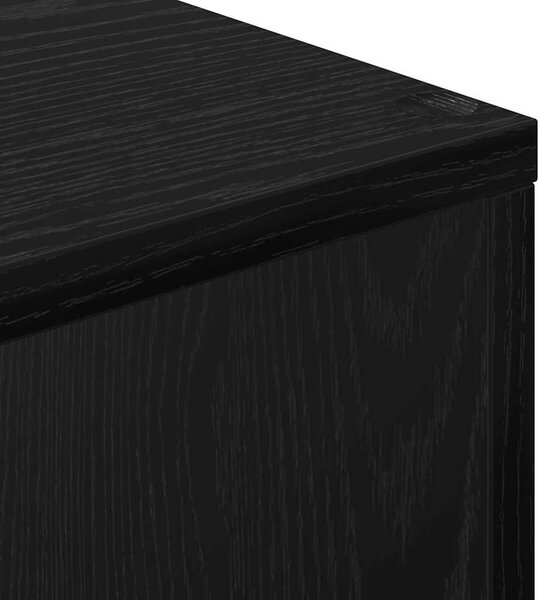 Könyvespolc Fekete 70 x 24 x 129 cm Faanyag