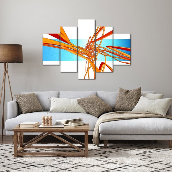 Kép - Összefonódó vonalak, absztrakciók (150x105 cm)