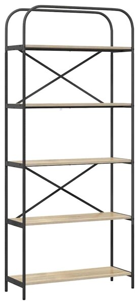 Könyvespolc sonoma tölgy 80 x 30 x 183 cm Faanyag