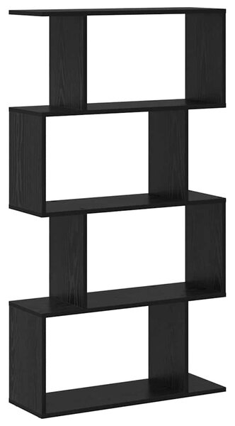 Könyvespolc Fekete 70 x 24 x 129 cm Faanyag