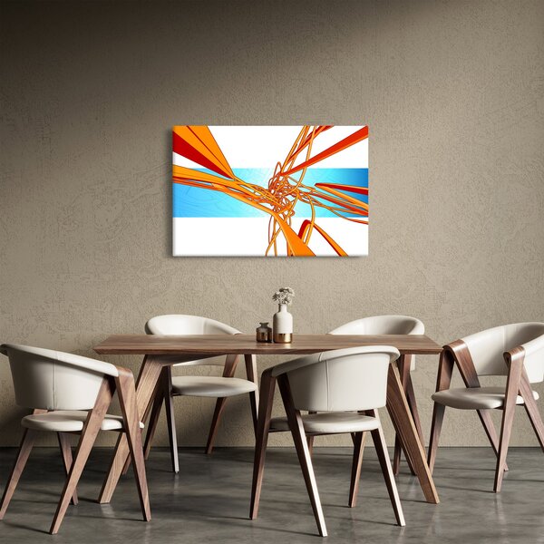 Kép - Összefonódó vonalak, absztrakciók (90x60 cm)
