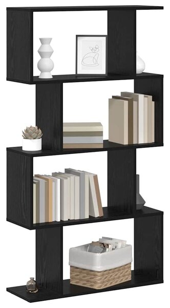 Könyvespolc Fekete 70 x 24 x 129 cm Faanyag
