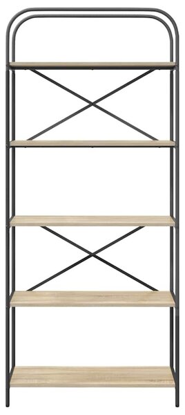 Könyvespolc sonoma tölgy 80 x 30 x 183 cm Faanyag