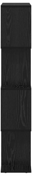 Könyvespolc Fekete 70 x 24 x 129 cm Faanyag