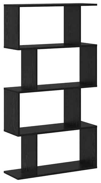 Könyvespolc Fekete 70 x 24 x 129 cm Faanyag