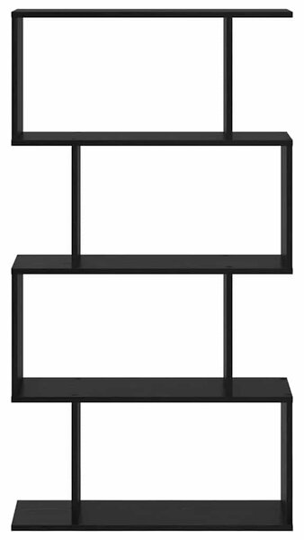 Könyvespolc Fekete 70 x 24 x 129 cm Faanyag