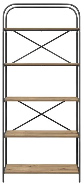 Könyvespolc 5 szintes 80 x 30 x 183 cm Szerelt fa Artisan tölgy