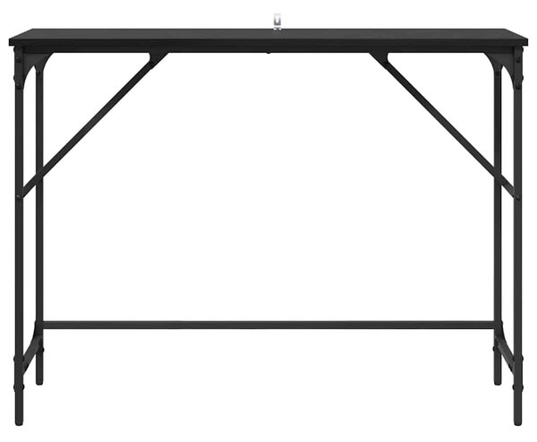 Konzolasztal Fekete tölgy 100 x 32 x 75 cm Faanyag