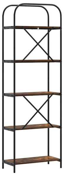Könyvespolc Füstölt tölgy 60 x 30 x 183 cm Faanyag