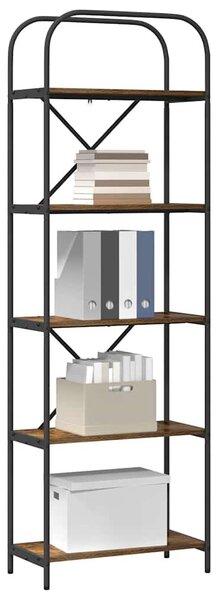 Könyvespolc Füstölt tölgy 60 x 30 x 183 cm Faanyag