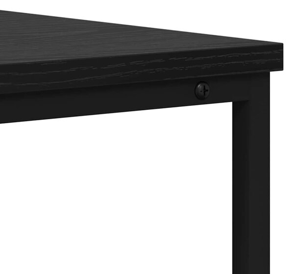 Konzolasztal fiókkal Fekete tölgy 100 x 40 x 75 cm Faanyag