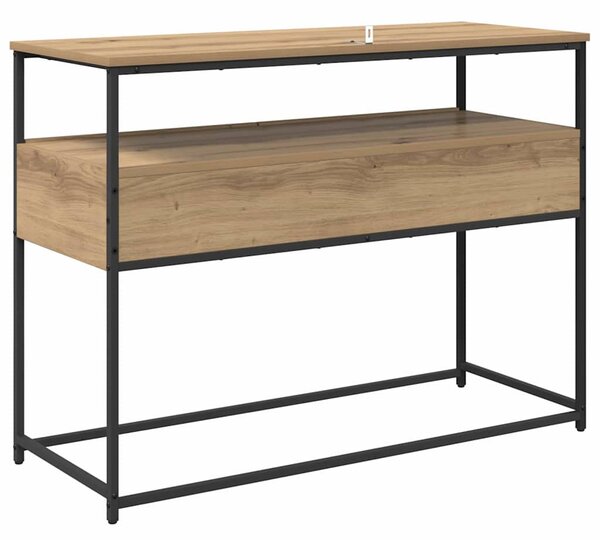 Konzolasztal fiókkal Artisan tölgy 100 x 40 x 75 cm Faanyag