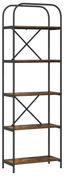 Könyvespolc Füstölt tölgy 60 x 30 x 183 cm Faanyag