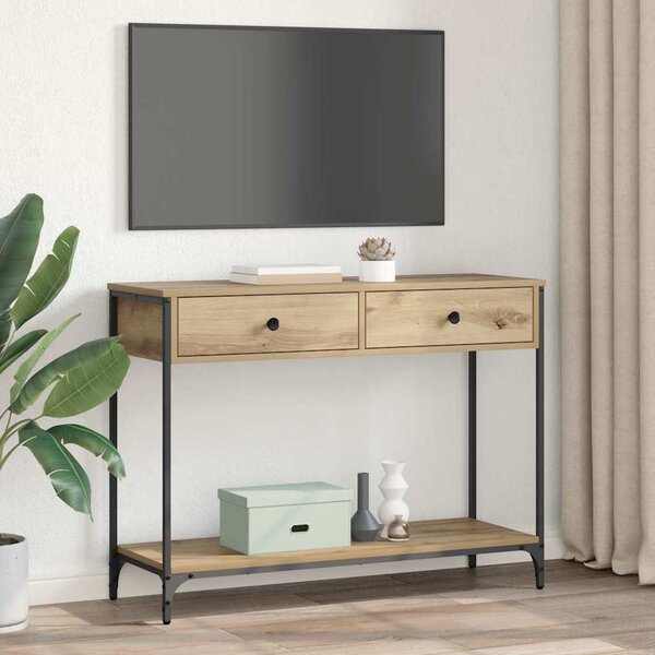 Konzolasztal fiókkal Artisan tölgy 100 x 34,5 x 75 cm Faanyag