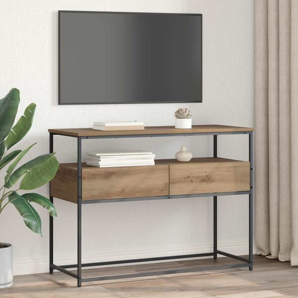 Konzolasztal fiókkal Artisan tölgy 100 x 40 x 75 cm Faanyag