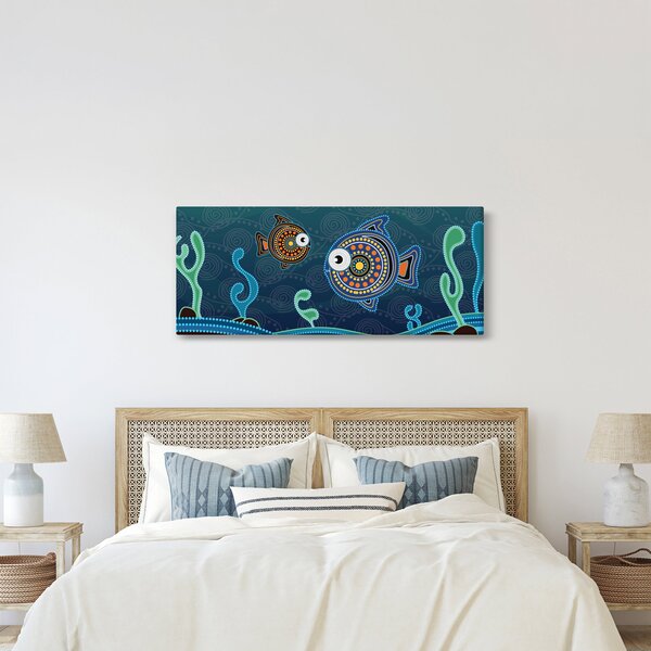 Kép - festett hal (120x50 cm)