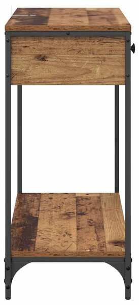 Konzolasztal fiókkal Öreg fa 75 x 34,5 x 75 cm Faanyag