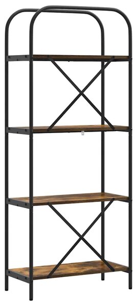 Könyvespolc Füstölt tölgy 60 x 30 x 146 cm Faanyag