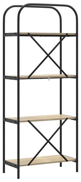 Könyvespolc sonoma tölgy 60 x 30 x 146 cm Faanyag