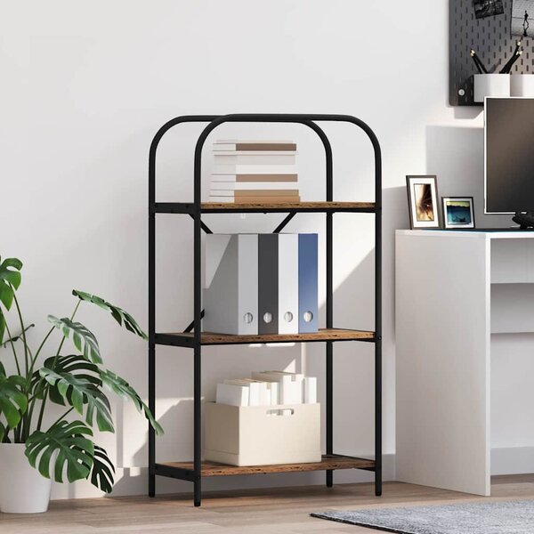 Könyvespolc Régi fa 60 x 30 x 109 cm Faanyag