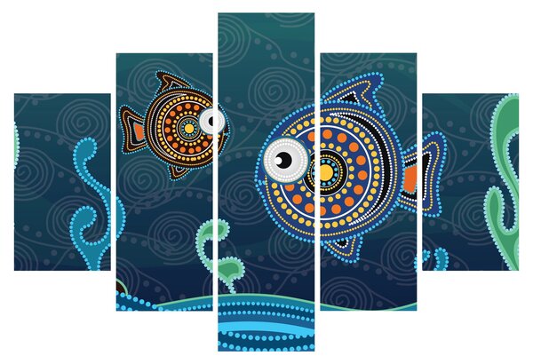 Kép - festett hal (150x105 cm)