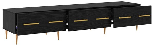 TV szekrény 150 x 36 x 30 cm Fekete tölgy Szerelt Fa