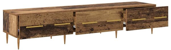 TV szekrény fiókkal Öreg fa 150 x 36 x 30 cm Faanyag