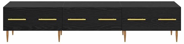 TV szekrény 150 x 36 x 30 cm Fekete tölgy Szerelt Fa