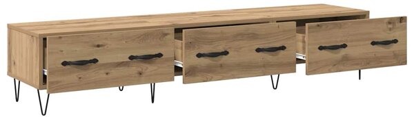 TV szekrény 150 x 36 x 30 cm kézműves tölgy Szerelt Fa