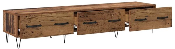 TV szekrény fiókkal Régi fa 150 x 36 x 30 cm Faanyag