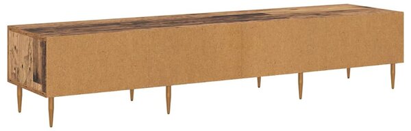 TV szekrény fiókkal Öreg fa 150 x 36 x 30 cm Faanyag