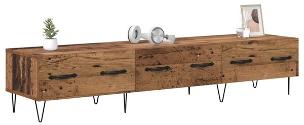 TV szekrény fiókkal Régi fa 150 x 36 x 30 cm Faanyag