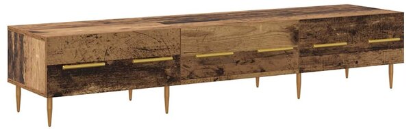 TV szekrény fiókkal Öreg fa 150 x 36 x 30 cm Faanyag