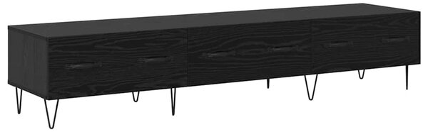 TV szekrény fiókkal Musta tammi 150 x 36 x 30 cm Faanyag