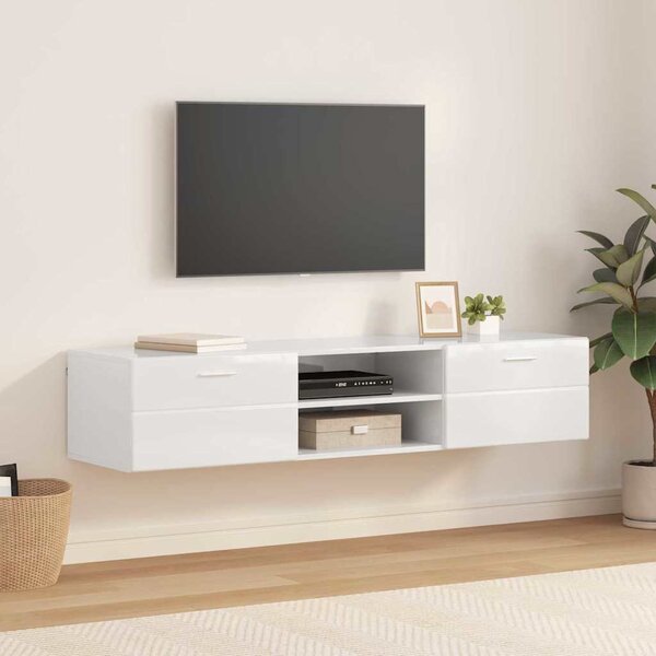 TV szekrény fiókkal Beton szürke 150 x 39 x 30 cm Faanyag