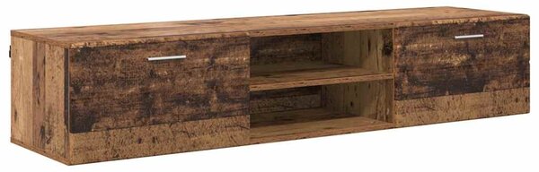 TV szekrény fiókkal polcokkal Régi fa 150 x 39 x 30 cm Faanyag
