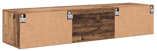 TV szekrény fiókkal polcokkal Régi fa 150 x 39 x 30 cm Faanyag