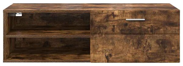 TV szekrény fiókkal Füstölt tölgy 100.5 x 39 x 30 cm Faanyag