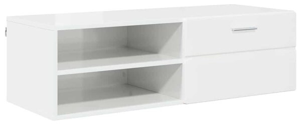 TV szekrény fiókkal Beton szürke 100.5 x 39 x 30 cm Faanyag