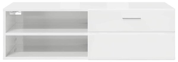 TV szekrény fiókkal Beton szürke 100.5 x 39 x 30 cm Faanyag