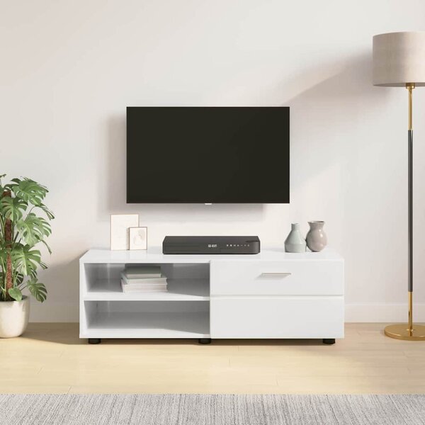 TV szekrény fiókkal Beton szürke 100.5 x 39 x 30 cm Faanyag