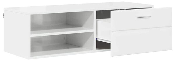 TV szekrény fiókkal Beton szürke 100.5 x 39 x 30 cm Faanyag