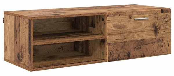 TV szekrény fiókkal Régi fa 100.5 x 39 x 30 cm Faanyag
