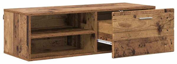 TV szekrény fiókkal Régi fa 100.5 x 39 x 30 cm Faanyag